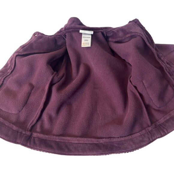 Nicole Miller New York Baby Girls Purple Velvet Jacket W/ Embroidery & Button Cl - Picture 4 of 4